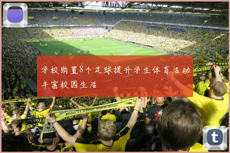 学校购置8个足球提升学生体育活动丰富校园生活